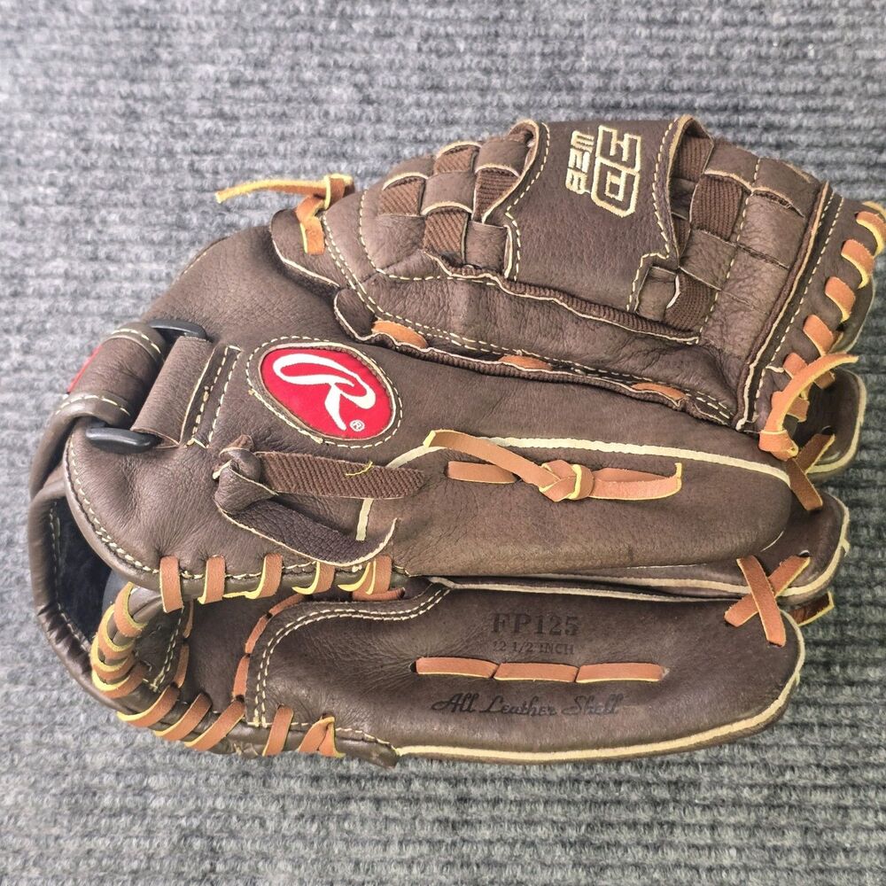 Rawlings FP125 12.5" Leather Baseball Glove Right Hand Throw RHT Adjustable